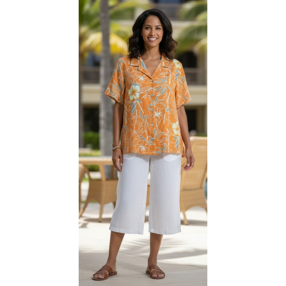 Tommy Bahama Woman's Tropical Button Down Shirt